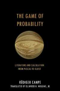 The Game of Probability : Literature and Calculation from Pascal to Kleist (Cultural Memory in the Present)