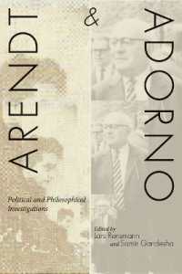 Arendt and Adorno : Political and Philosophical Investigations
