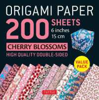 Origami Paper 200 sheets Cherry Blossoms 6 inch (15 cm) : High-Quality Origami Sheets Printed with 12 Different Colors