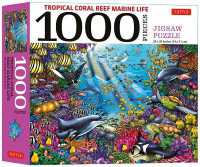 Tropical Coral Reef Marine Life - 1000 Piece Jigsaw Puzzle : Finished Size 29 in X 20 inch (74 x 51 cm)