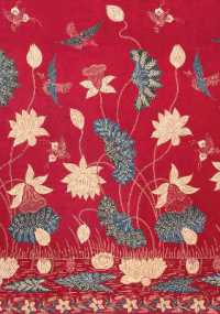 Journal Sarong Buketan with Lotuses, Lined Paperback : Blank Lined 144 Page A5 Notebook (Jrnl)