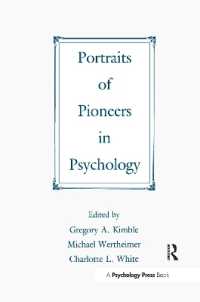 Portraits of Pioneers in Psychology (Portraits of Pioneers in Psychology Series)