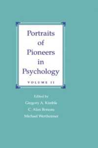 Portraits of Pioneers in Psychology : Volume II (Portraits of Pioneers in Psychology Series)