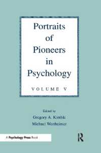 Portraits of Pioneers in Psychology : Volume V (Portraits of Pioneers in Psychology Series)