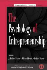 The Psychology of Entrepreneurship (Siop Organizational Frontiers Series)