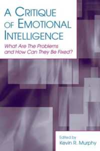 A Critique of Emotional Intelligence : What Are the Problems and How Can They Be Fixed? (Applied Psychology Series)