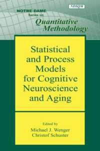 Statistical and Process Models for Cognitive Neuroscience and Aging (Notre Dame Series on Quantitative Methodology)
