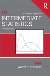 中級統計（第３版）<br>Intermediate Statistics : A Modern Approach, Third Edition （3RD）