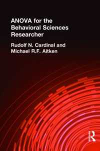 ANOVA for the Behavioral Sciences Researcher