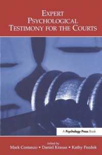 Expert Psychological Testimony for the Courts (Claremont Symposium on Applied Social Psychology Series)