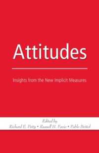 態度：新しい潜在的測定<br>Attitudes : Insights from the New Implicit Measures