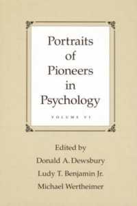 Portraits of Pioneers in Psychology : Volume VI (Portraits of Pioneers in Psychology Series)