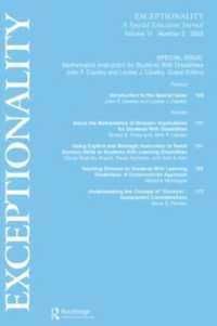 Mathematics Instruction for Students with Disabilities : A Special Issue of exceptionality