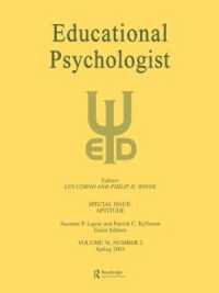 Aptitude : A Special Issue of Educational Psychologist