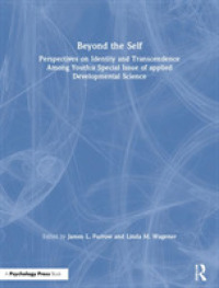 Beyond the Self : Perspectives on Identity and Transcendence among Youth:a Special Issue of applied Developmental Science