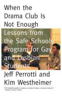 When the Drama Club is Not Enough : Lessons from the Safe Schools Program for Gay and Lesbian Students