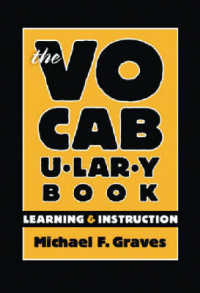 The Vocabulary Book : Learning & Instruction (Language and Literacy Series)