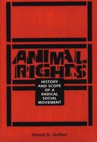 Animal Rights : History and Scope of a Radical Social Movement