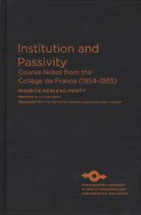 Institution and Passivity (Studies in Phenomenology and Existential Philosophy)