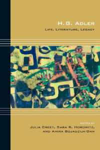 H. G. Adler : Life, Literature, Legacy (Cultural Expressions of World War II)
