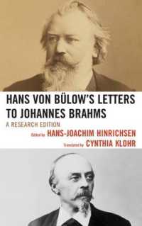 Hans von Bülow's Letters to Johannes Brahms : A Research Edition