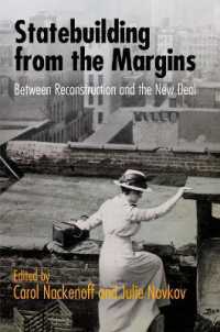 Statebuilding from the Margins : Between Reconstruction and the New Deal (American Governance: Politics, Policy, and Public Law)