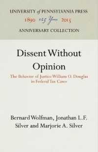 Dissent without Opinion : The Behavior of Justice William O. Douglas in Federal Tax Cases
