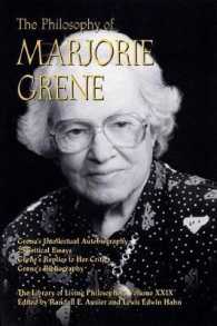 The Philosophy of Marjorie Grene (Library of Living Philosophers)