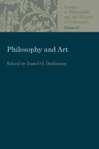 Philosophy and Art (Studies in Philosophy and the History of Philosophy)