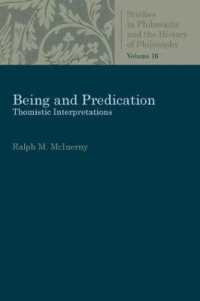 Being and Predication : Essays in Phenomenology (Studies in Philosophy and the History of Philosophy)