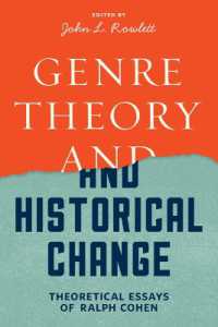 Genre Theory and Historical Change : Theoretical Essays of Ralph Cohen