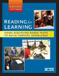Reading for Learning : Using Discipline-Based Texts to Build Content Knowledge