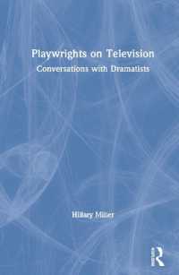 劇作家テレビ論集<br>Playwrights on Television : Conversations with Dramatists