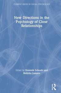 New Directions in the Psychology of Close Relationships (Current Issues in Social Psychology)