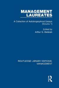 Management Laureates : A Collection of Autobiographical Essays (Volume 1) (Routledge Library Editions: Management)