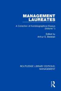Management Laureates : A Collection of Autobiographical Essays (Volume 1) (Routledge Library Editions: Management)
