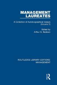Management Laureates : A Collection of Autobiographical Essays (Volume 2) (Routledge Library Editions: Management)