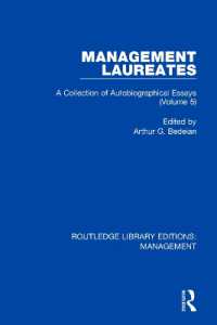 Management Laureates : A Collection of Autobiographical Essays (Volume 5) (Routledge Library Editions: Management)
