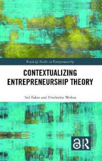 Contextualizing Entrepreneurship Theory (Routledge Studies in Entrepreneurship)