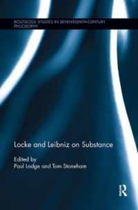 Locke and Leibniz on Substance (Routledge Studies in Seventeenth-century Philosophy)