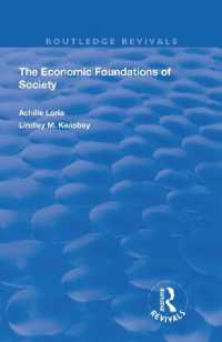 Economic Foundations of Society (Routledge Revivals)