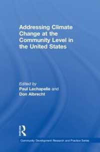 Addressing Climate Change at the Community Level in the United States (Community Development Research and Practice Series)