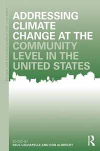 Addressing Climate Change at the Community Level in the United States (Community Development Research and Practice Series)