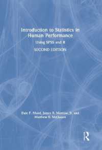Introduction to Statistics in Human Performance : Using SPSS and R （2ND）