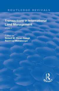 Transactions in International Land Management : Volume 1