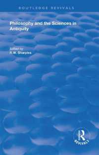 Philosophy and the Sciences in Antiquity (Routledge Revivals)