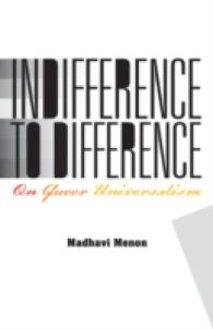 Indifference to Difference : On Queer Universalism -- Hardback