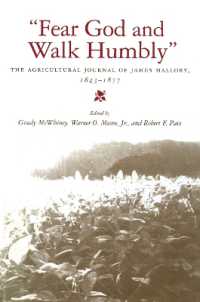 Fear God and Walk Humbly : The Agricultural Journal of James Mallory, 1843-1877