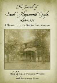 The Journal of Sarah Haynsworth Gayle, 1827-1835 : A Substitute for Social Intercourse