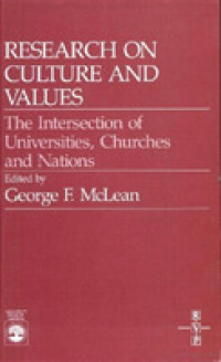 Research on Culture and Values : Intersection of Universities, Churches and Nations -- Paperback / softback
